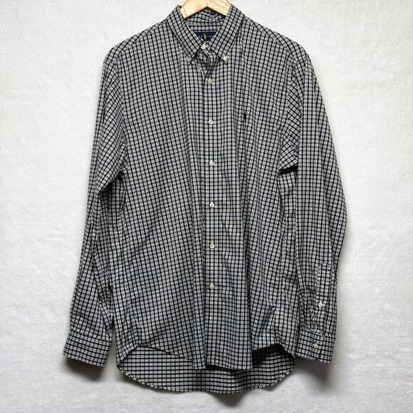 Polo Ralph Lauren Plaid Stretch Performance Long Sleeve Button Down Shirt Size L - Picture 1 of 11